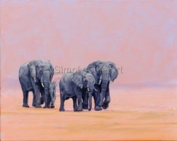 Elephants in desert - On A Mission