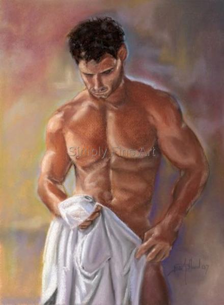 Male with towel